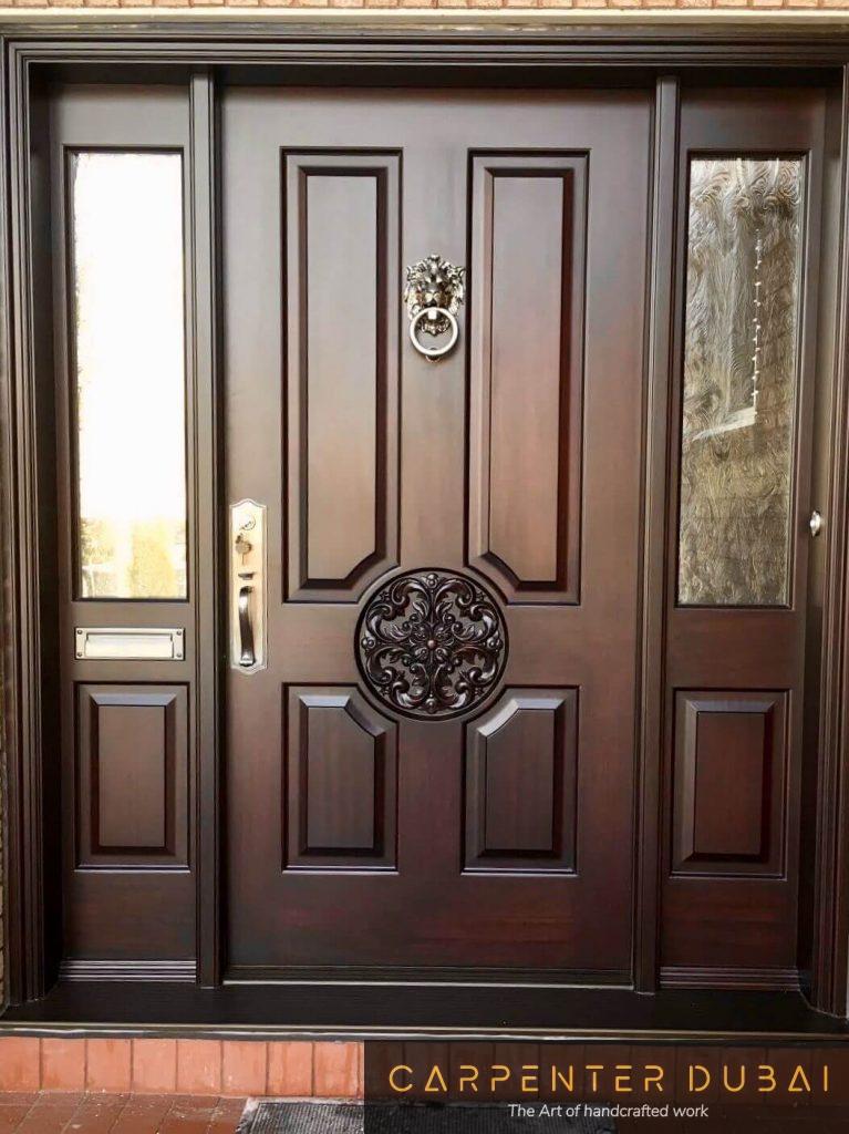 wooden main door (