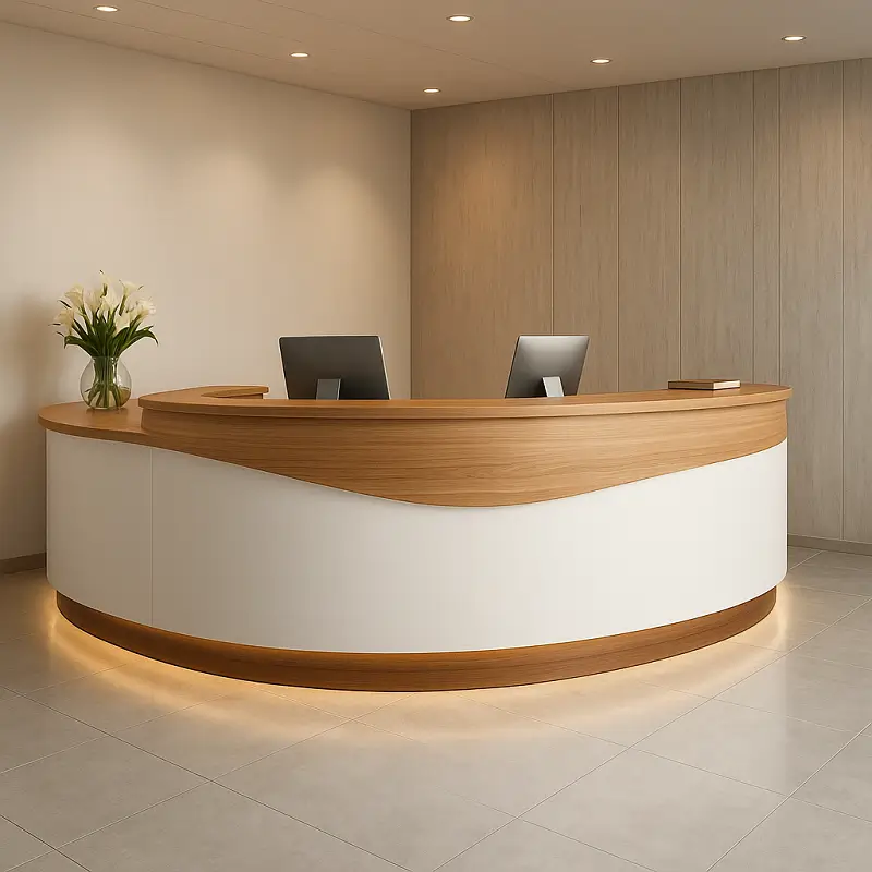 Curved Custom Made Reception