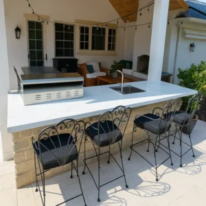 Custom Made Counter For Outdoor Space