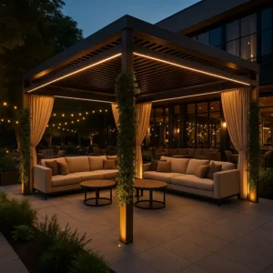 Custom Made Gazebo for Commercial Space