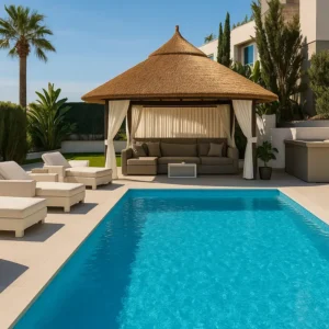 Custom Made Gazebo for Poolside Shelter