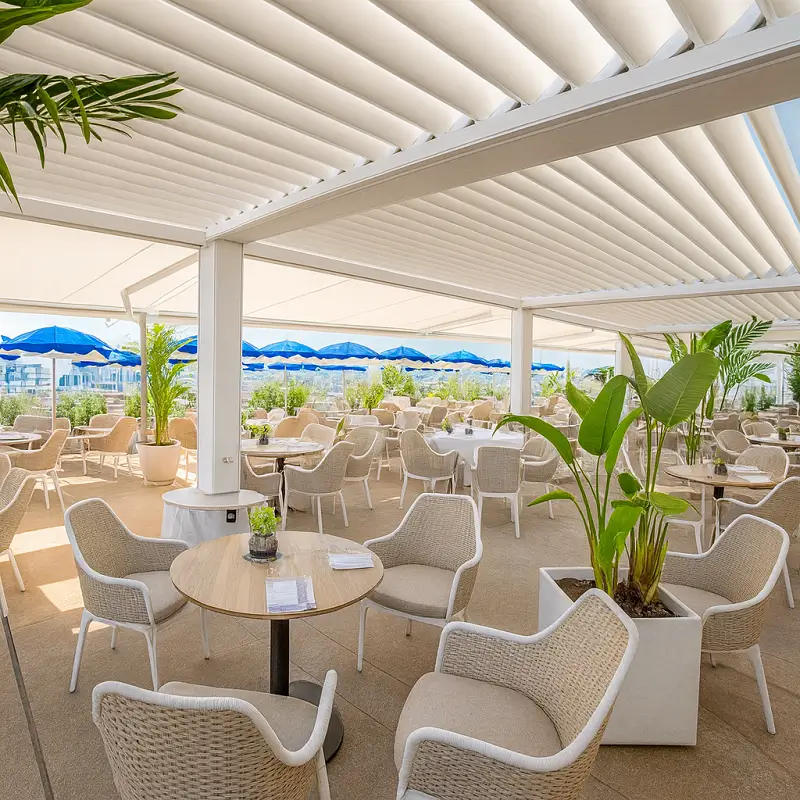 Custom Made Pergolas Dubai in Restaurant