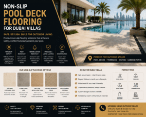 Read more about the article Non-Slip Pool Deck Flooring for Dubai Villas