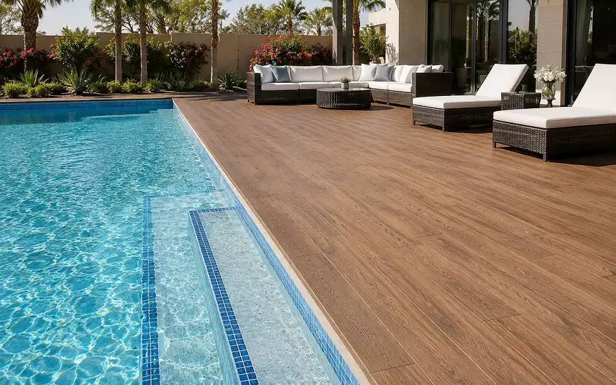 Non-Slip Pool Deck Flooring for Dubai Villas