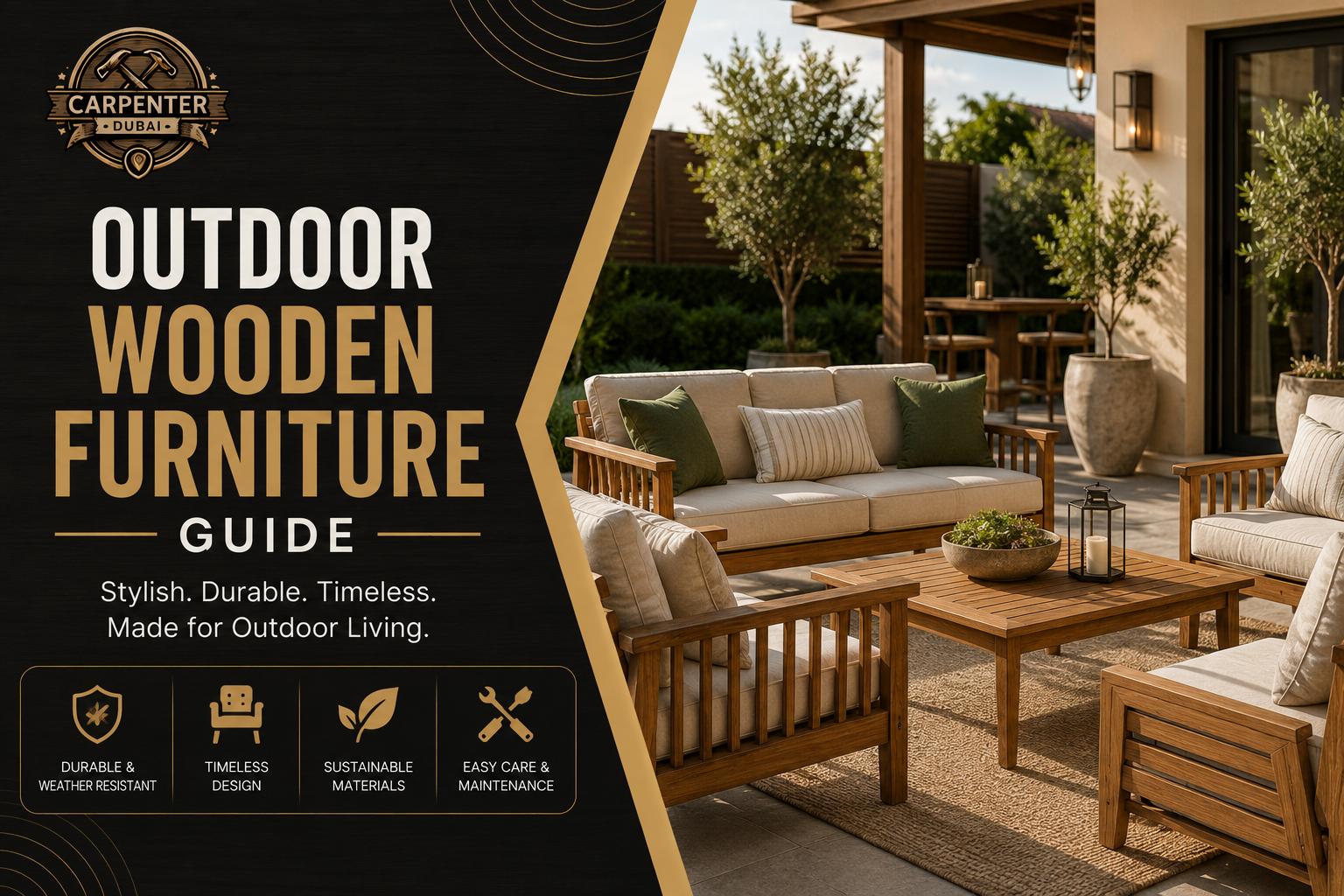 Read more about the article Outdoor Wooden Furniture Guide