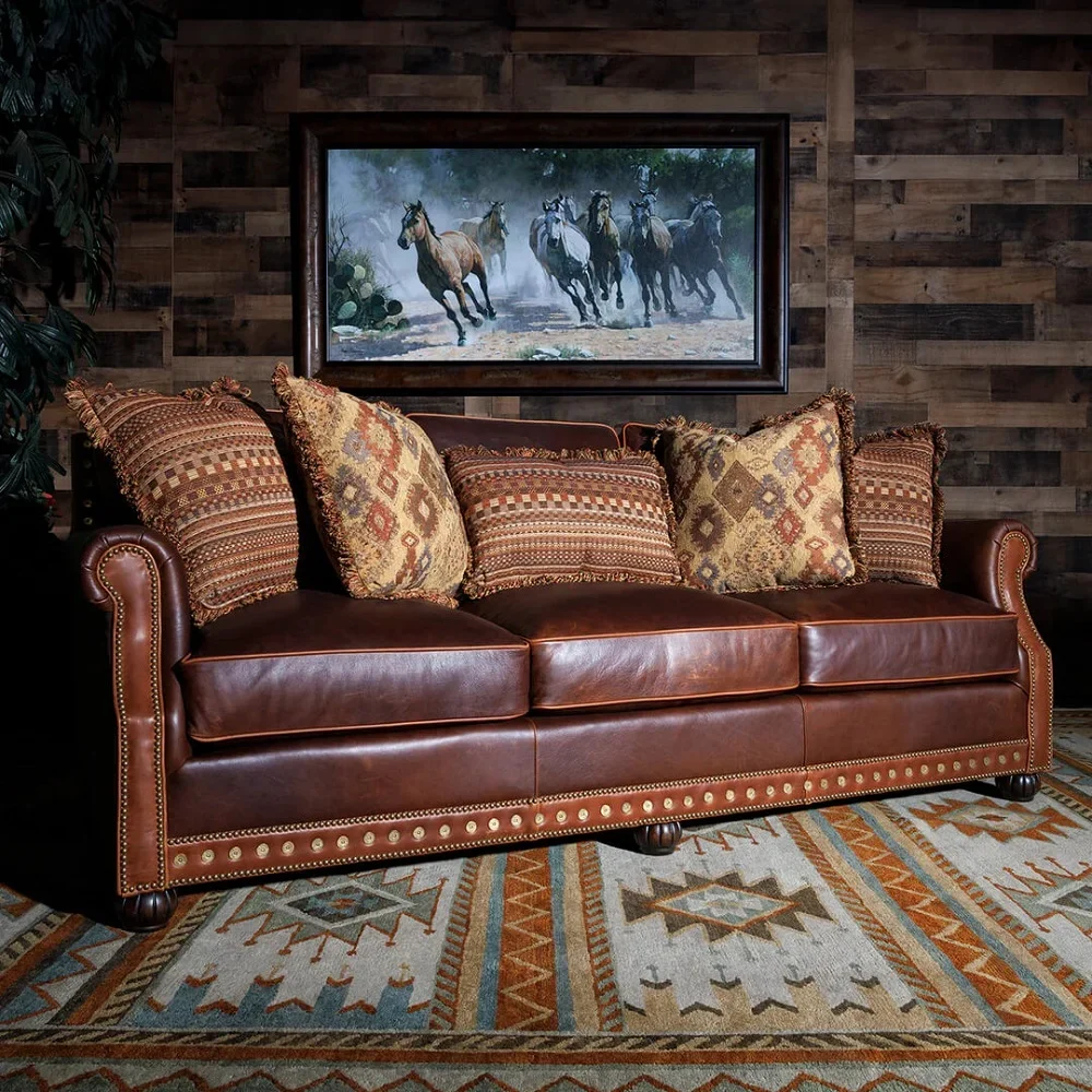Custom Leather Couch S2