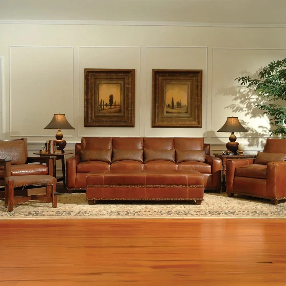 Custom Leather Couch